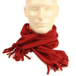 Men's & Women's Solid Acrylic Scarf (Measures 50" x 7")