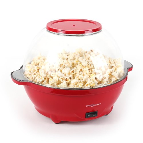 oneConcept Moviestar macchina per pocorn 5,2 litri rossa