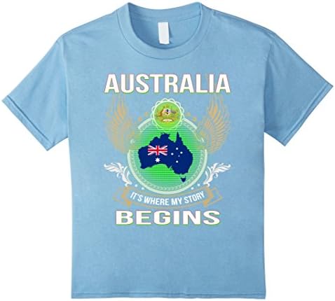 Kids australia shirt. Best australia clothing for australians 4 Baby Blue