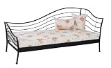 Bett Metallbett Couchbett schwarz 90x200 cm Bela