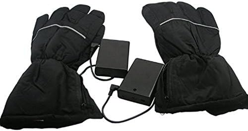PITI Winter Battery Heated Gloves Waterproof For Motorcycle Hunting Cycling Skiing