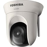 Toshiba 2 Mega Pixel IP/Network Camera. PTZ (Pan/Tilt/Zoom), 802.11N Wireless, 3.6mm lens, 1600x1200 resolution, FREE Recording Software