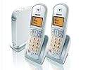 Philips VOIP 321 Duo Dual Phone schnurloses Telefone mit VIOP-Funktion Skype Certified inkl. 2 Mobilteil