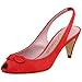 Delman Women's Aloha-S Mid Heel Peep Toe Slingback