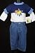 Tuti Fruiti New Fall/Winter Infant Baby Boys Navy Blue Embroidered Denim Pant Set