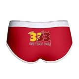 women underwear artsmithinctx-Artsmith, Inc. Women's Boy Brief Underwear 333 Only Half Bad with Angel Halo Devil Pitchfork Horns and Tail
