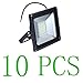 10-Pack 50W LED High Quality Floodlight,Low-energy Warm White Spotlight,IP65 Waterproof Outdoor&Indoor Security Flood Light Landscape Lamp
