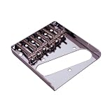 テレキャスター用ブリッジ　ヴィンテージスタイル　６WAYサドル　クローム　取付ビス付