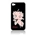 Betty Boop Snap-On Carrying Case for iPhone 4 - Black with Betty Winking and Blowing a Kiss - Fits A