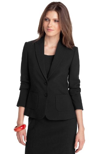 ESPRIT Collection Damen Blazer A23212, Gr. 36 (S), Schwarz (black 001) Preisvergleich