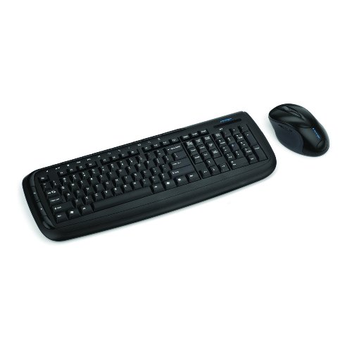 Kensington Pro Fit 2.4GHz Wireless Desktop Set with Keyboard and Mouse (Black)