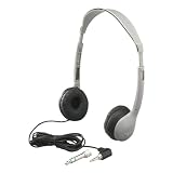 SchoolMate Personal Automatic Stereo/Mono Switching Headphones Lab Pack with Leatherette Earpads 30 Headphones