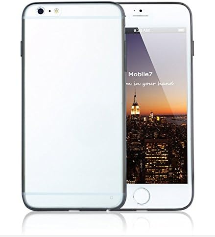 iPhone 6s Plus Clear TPU / PC Frame Slim Dual Layer Ultra thin 0.33m Premium Case for Iphone 6 Plus (2014) / 6s Plus (2015) (Black)