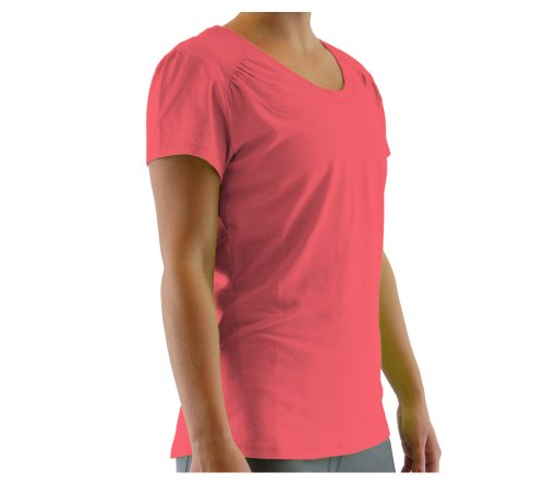 Ryka Apparel Women's Cap Sleeve Tee, Coral Rose, 2X-Large