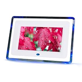 7" Digital Video Photo Frame with Blue Lights & FREE 2GB SD Card