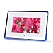 7 White Digital Photo Frame with Blue Lights + 2GB SD Memory Card