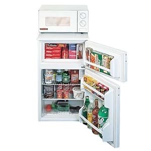 Summit MRF35B Black Combination Refrigerator/Microwave with 2.9 Cu Ft Refrigeration Capacity and 0.