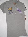 Izod Collegiate Womens Shirt - LSU, Heather Grey, Size Large