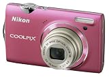 41C31 inOrL. SL160  Nikon Coolpix S5100 Digitalkamera (12 Megapixel, 5 fach opt. Zoom, 6.7 cm (2.7 Zoll) Display, HD Videofunktion) pink