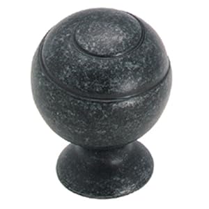 Amerock BP9338-WID Eclectic, Swirl'z Spiral Ball Knob 1-1 8-Inch, Wrought Iron Dark by 