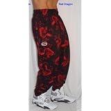 O500 Otomix Baggy Workout Gym Pants - Red Dragon, Large