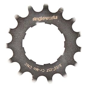 Singleworks Single Speed Bicycle Cog - Silver - 3/32 inch