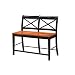 Black/Oak Gathering Bench
