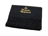 (ヴィヴィアンウエストウッド)Vivienne Westwood マフラー SL2-F733 ゴールド オーブ刺繍 ダークグレー [並行輸入品] ２Ｆ