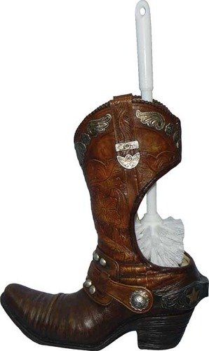 Rivers Edge Products Cowboy Boot Toilet Brush Holder