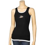 NCAA Anaheim Ducks Ladies Black Harmony Layered Tank Top (Large)