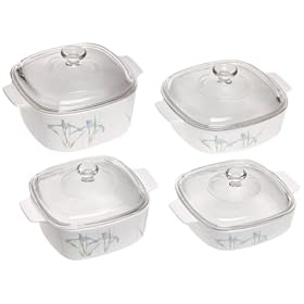 CorningWare Classics 8-Piece Casserole Set, Shadow Iris by CorningWare