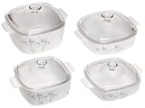Review CorningWare 1035570 / CorningWare Classics 8-Piece Casserole Set, Shadow Iris
