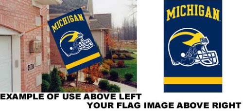 AFUM Michigan College Applique Flags - 44 x 28