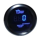Brand NEW 2 52mm Blue Digital Water Temp Temperature Celsius Gauge for Car