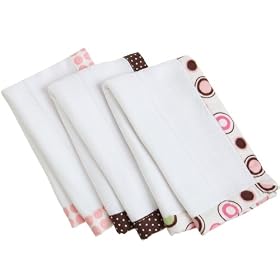 Carters Keep Me Dry Burp Pads, Pink Circles, 3 PackCarters Keep Me Dry Burp Pads, Pink Circles
