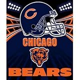  : Chicago Bears Light Weight Fleece NFL Blanket (Shadow Series) (50x60")"