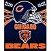 Chicago Bears Light Weight Fleece NFL Blanket (Shadow Series) (50x60)