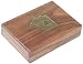 Playing cards box,brass inlaid,2packs cards