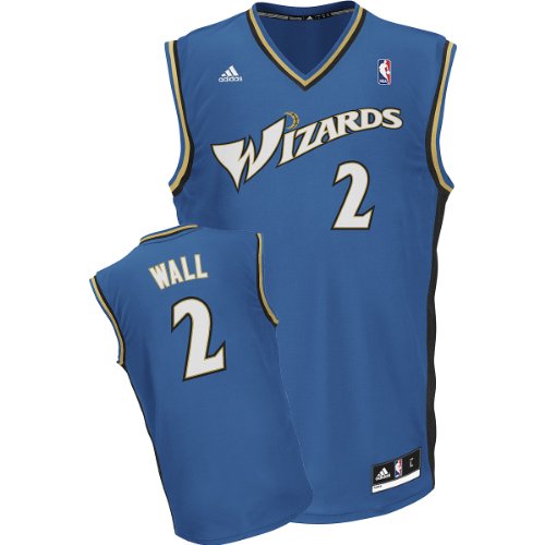 Adidas Washington Wizards John Wall Revolution 30 Replica Road Jersey Large