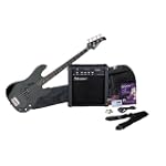 SAVE $310 - Silvertone LB11 Bass Guitar and Amp Package, Liquid Black $169.99