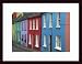 Colorful Irish Row Houses, Art Poster with Wood Frame, poster size: 20
