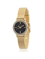 Brinley Co. Rhinestone Accent Mesh Band Watch