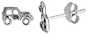 Tiny Sterling Silver Off Roader Stud Earrings