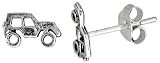 Tiny Sterling Silver Off Roader Stud Earrings