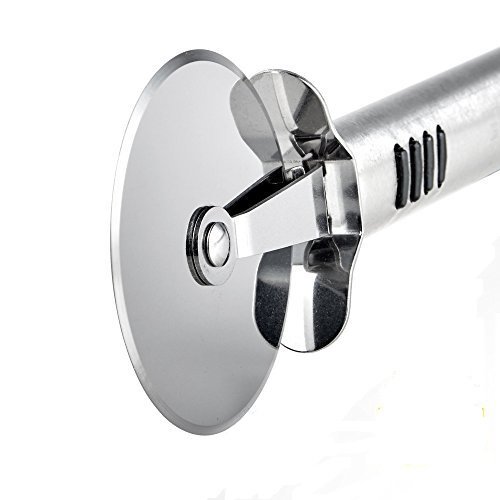 Pizza Cutter Wheel Stainless Steel Kitchen Gadget Anti-Slip Hard Grip Large Professional Heavy Duty Amazon Best Pizza Cutter Premium Quality