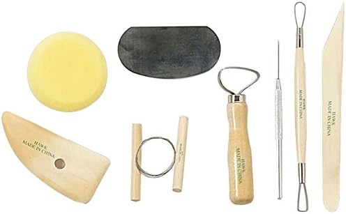 8 Piece Carving And Sculpting Set For Clay And Wax With Real Wood And Aluminum Parts : ( Pack of 1 Pc )