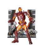 Marvel Legends Series VIII Iron Man Action Figure w/ Posterbook & Wall Mountable Display Stand