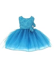 Toddler Sequined  Polyester/Tulle  Dress With a Bow(s)