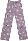 Hello Angel Kitty Purple Glitter Fleece Lounge Pants Lounge Pants for women