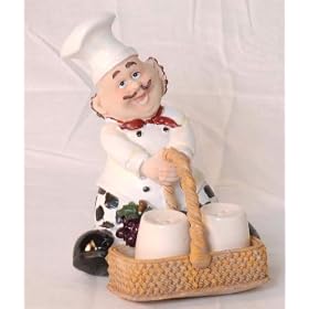 Bistro Chef salt and pepper shakers figurines